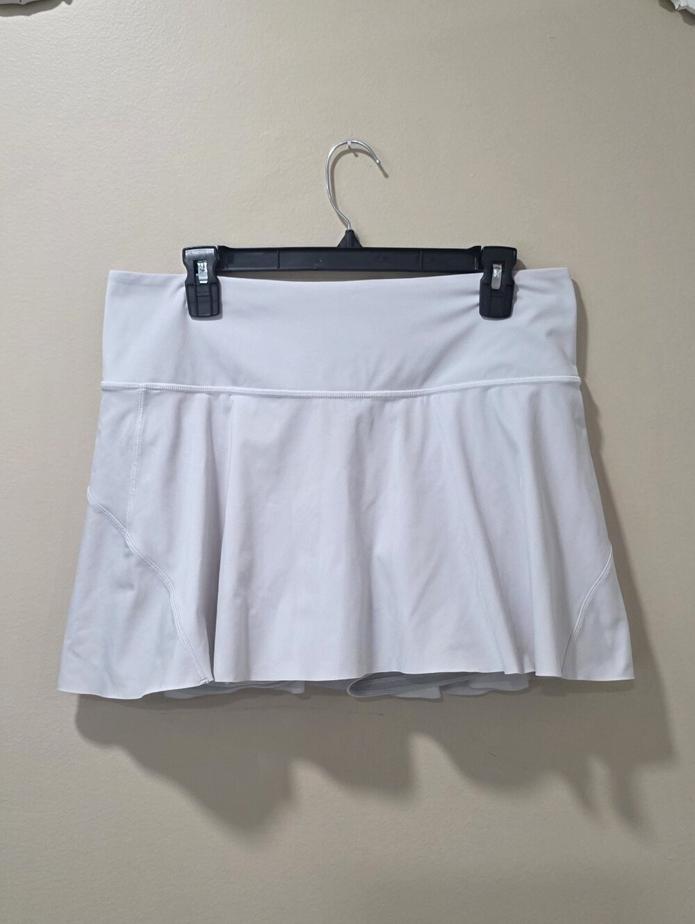 Athleta White Flared Performance Skort